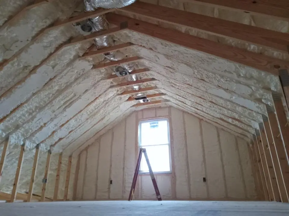 Spray foam roofing application for Crawl Space Insulation project in Carl Junction